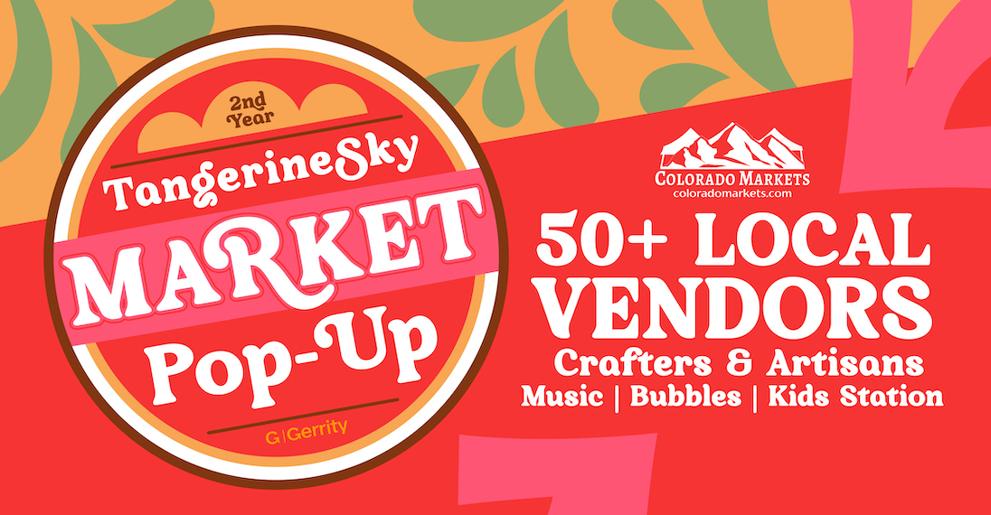 Tangerine Sky Market Popup at Arvada Marketplace in Arvada, Colorado.